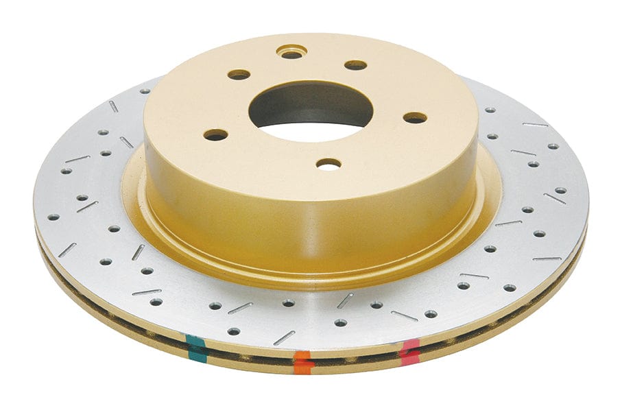 DBA Rotor Nissan 350Z 05- 4000 XS Cross-drilled slotted KP Rear DBA Disc Brake Rotors SR