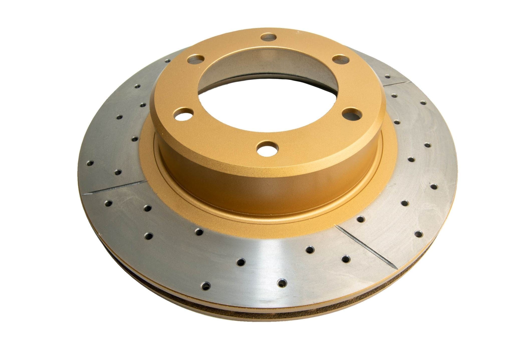 DBA Rotor Street Gold Cross-drilled slotted KP Toyota 90 Landcruiser SR