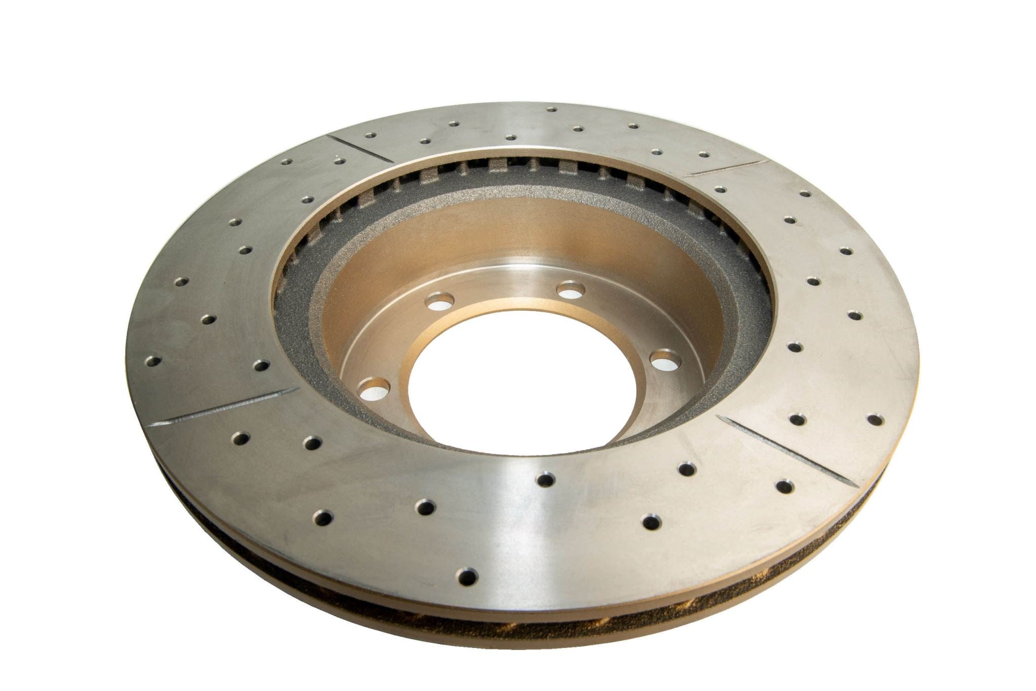 DBA Rotor Street Gold Cross-drilled slotted KP Toyota 90 Landcruiser SR