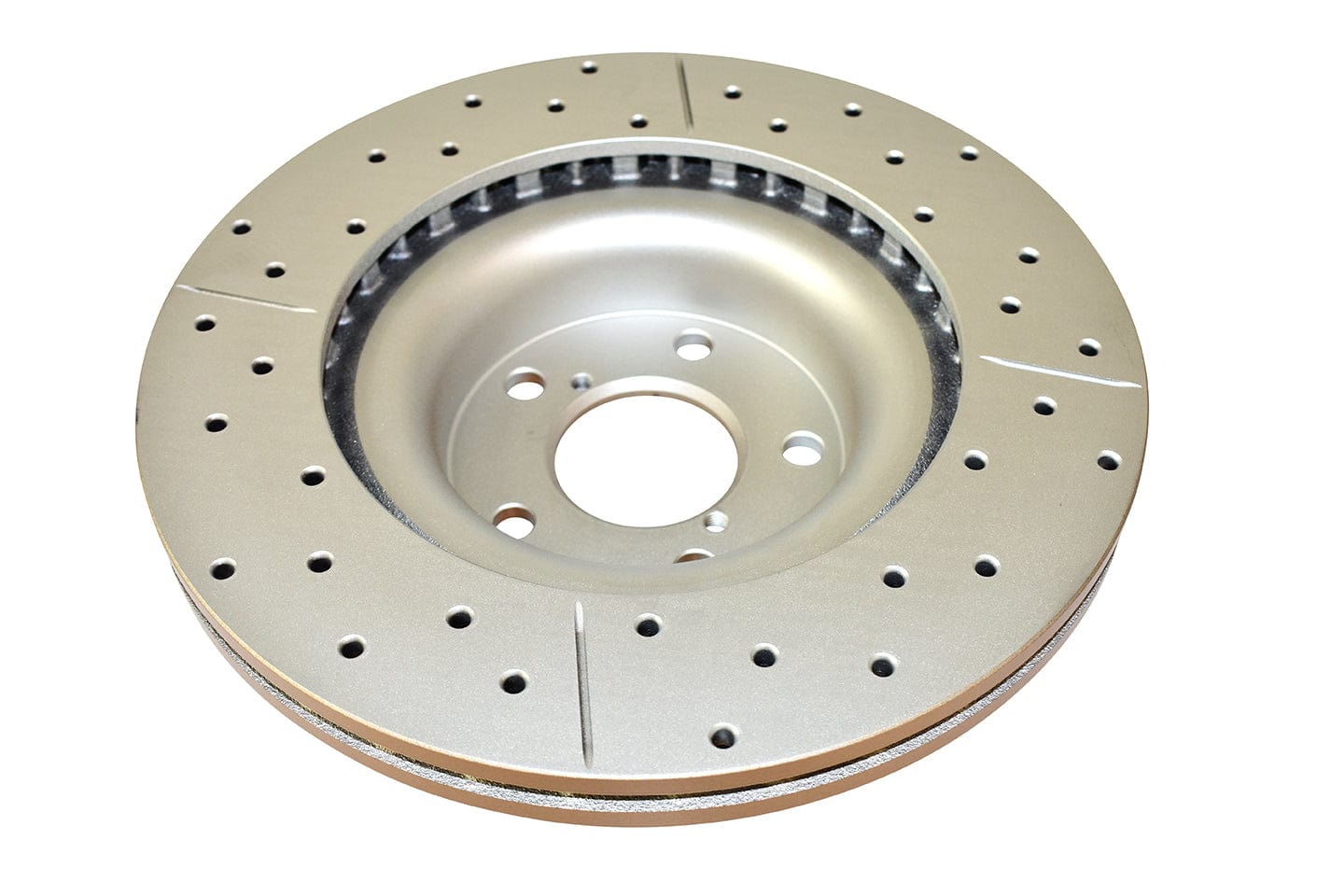 DBA Rotor Subaru Impreza WRX Street Gold Cross-drilled slotted KP F Disc Brake Rotors SR