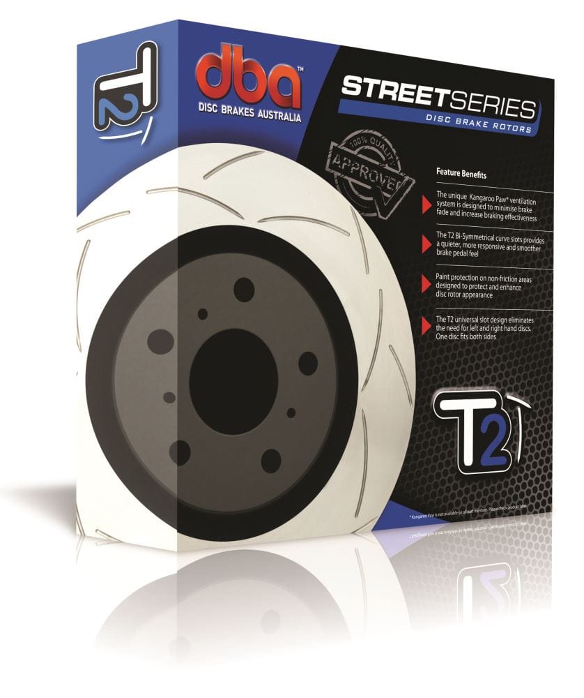 DBA Rotor Subaru MY15 WRX Liberty B4 & Tribeca -> Street T2 KP Front DBA Disc Brake Rotors SR