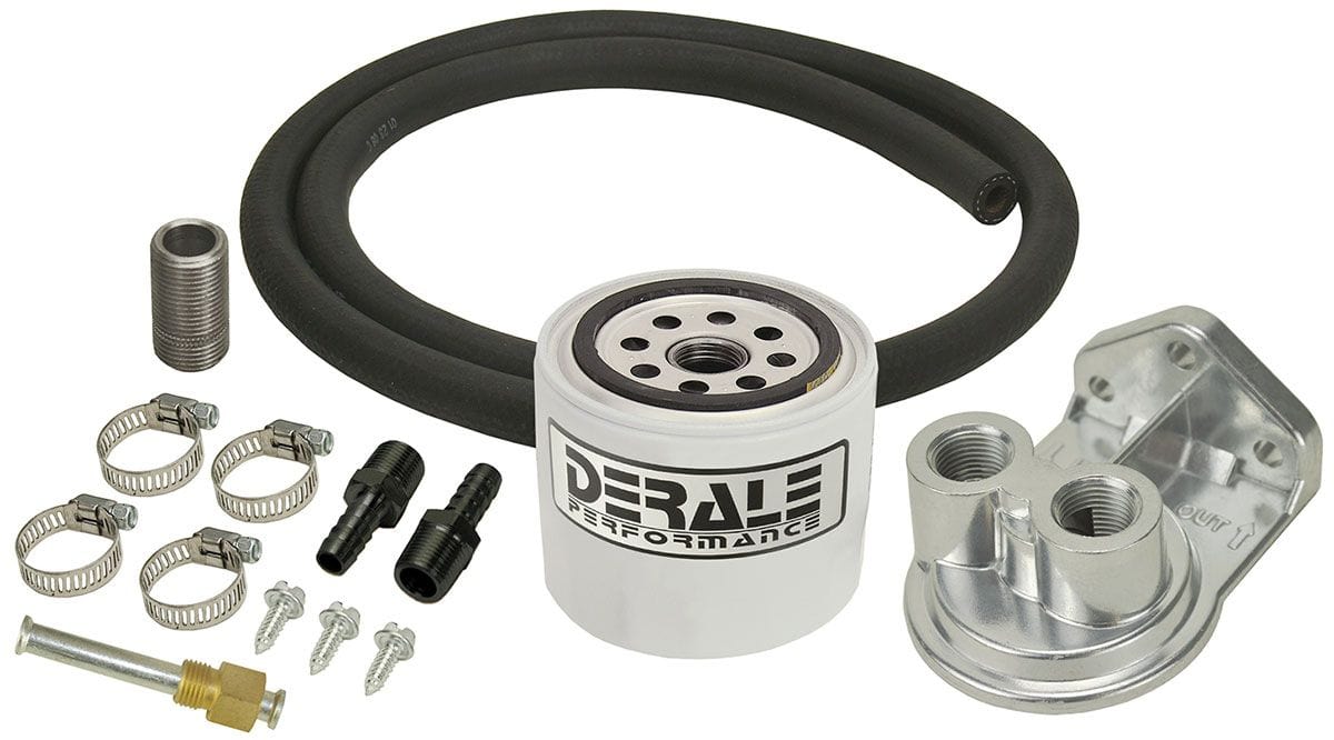 DERALE 1/2" NPT Inlet/Outlet Ports. 3-1/2" O.D x 3-1/8" Derale Derale Standard Transmission Filter Kit DP13090 SR