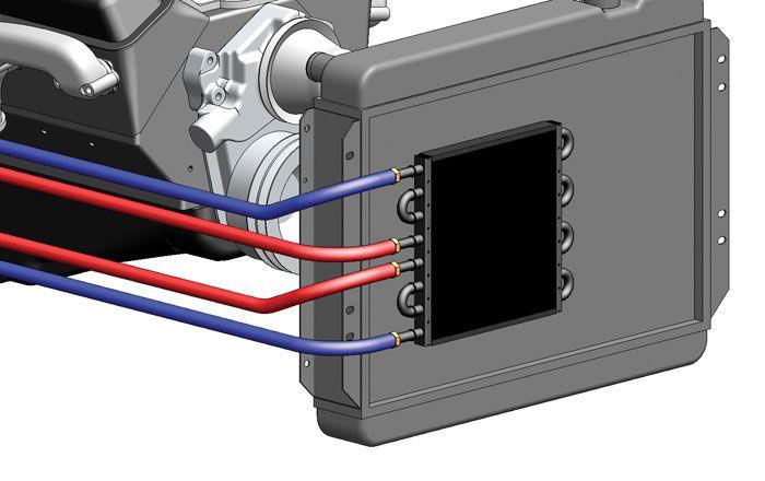 DERALE 4 & 6 Pass With X2 11/32" Barbs & X2 1/2" Barbs Derale Dual Circuit Tube & Fin Cooler DP13302 SR