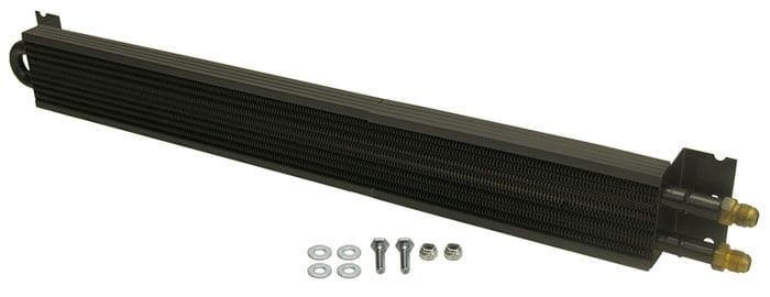DERALE -6AN Inlets. 24-3/4" L x 2-1/2" W x 1-3/4" H Derale Derale Frame Rail Fluid Cooler DP13225 SR