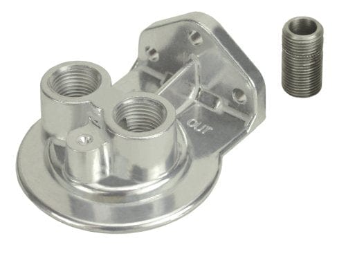 DERALE Single Mount Ports Up,3/4"-16 Filter Thread, 1/2" NPT Inlet / Outlet Derale Derale Standard Series Filter Mount DP25708 SR
