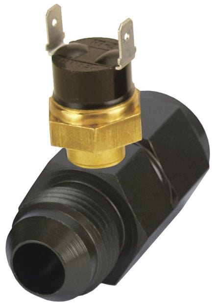 DERALE Turn-On Temperature is 180°F Derale Derale Premium Series In-Line Fluid Thermostat -8AN x -8AN DP35021 SR