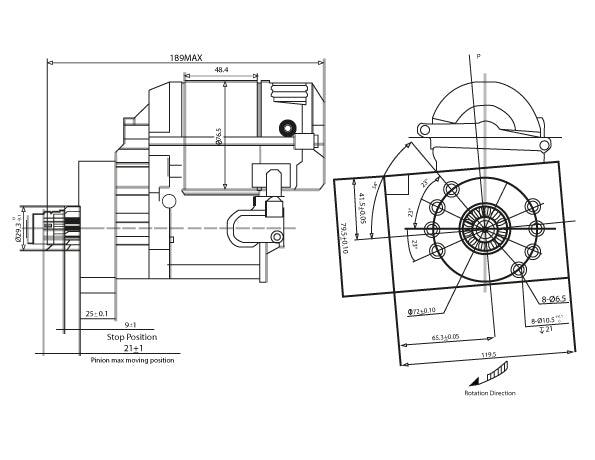 Aeroflow Holden 253-308 XPRO High Torque Starter AF4250-5308