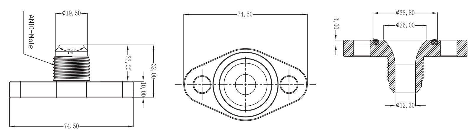 Aeroflow Turbo Drain Adapter AF463-07