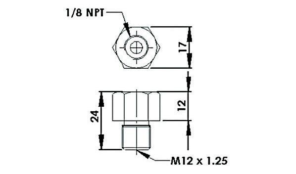 Aeroflow Fuel Rail Adapter (Blue) AF64-2063