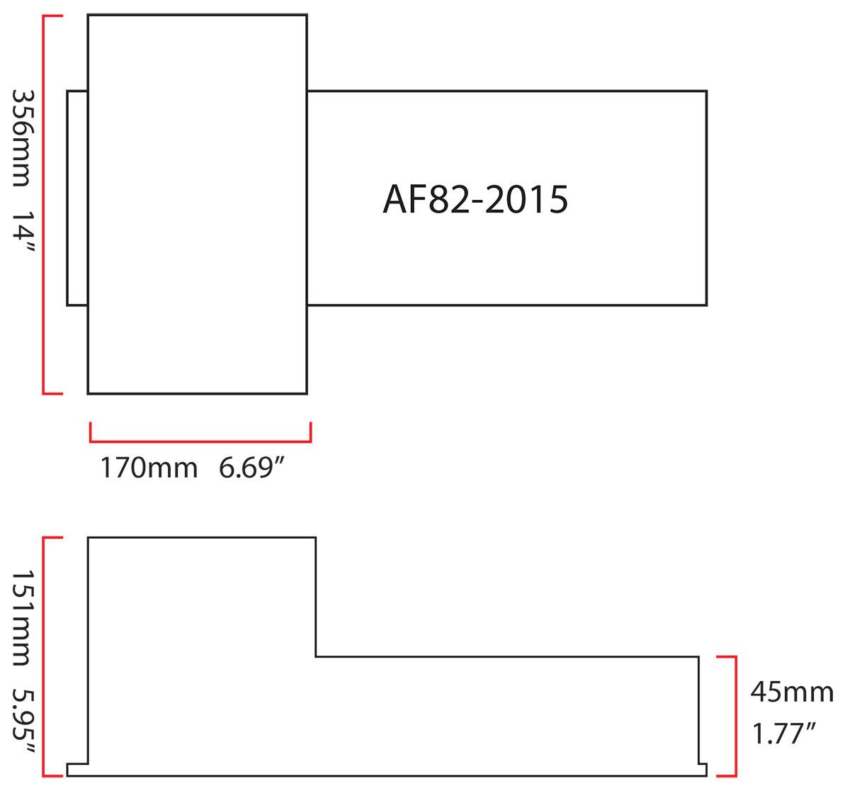 Aeroflow Fabricated GM LS Front Sump Oil Pan with Oil Filter Attachment AF82-2015