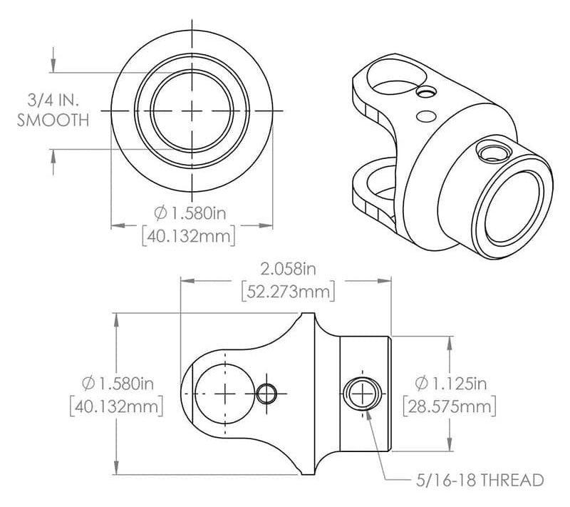 Flaming River Billet Universal Joint FR1700