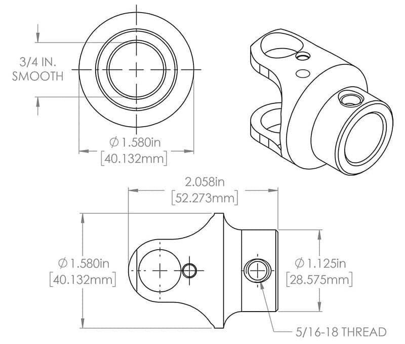 Flaming River Billet Universal Joint FR1701