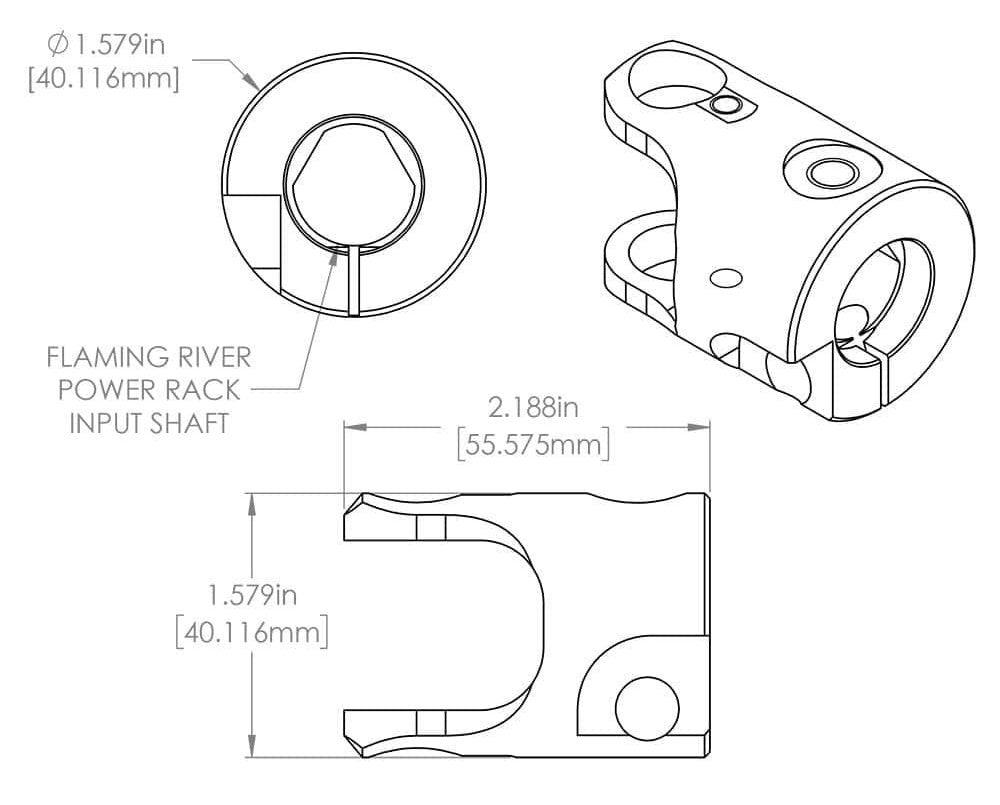 Flaming River Billet Universal Joint FR1789P