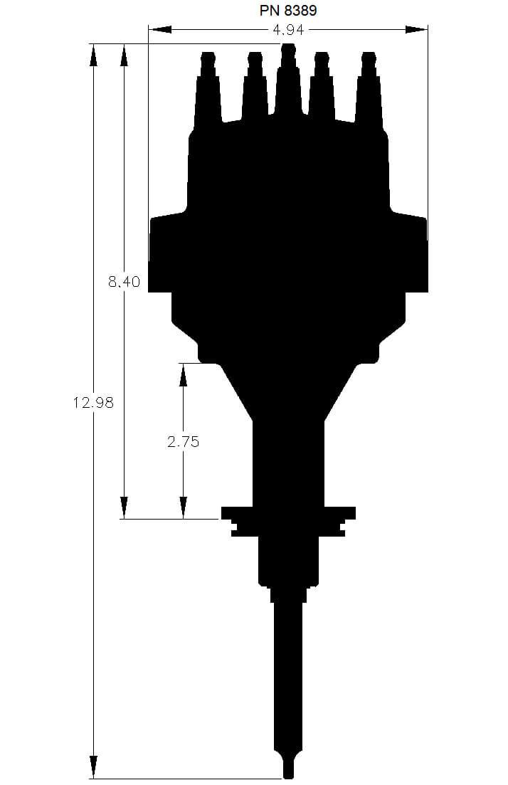 MSD Ready To Run Distributor with Vacuum Advance MSD8389