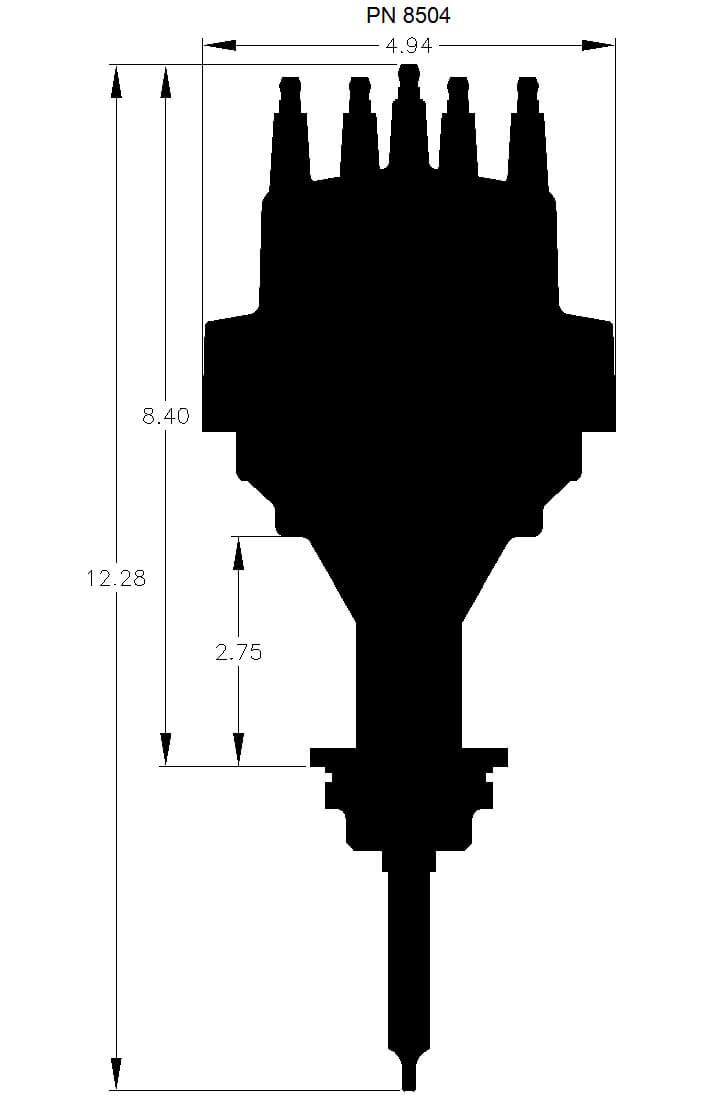 MSD Digital E-Curve Pro Billet Distributor MSD8504