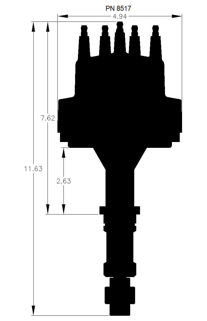 MSD Pro Billet Distributor MSD8517