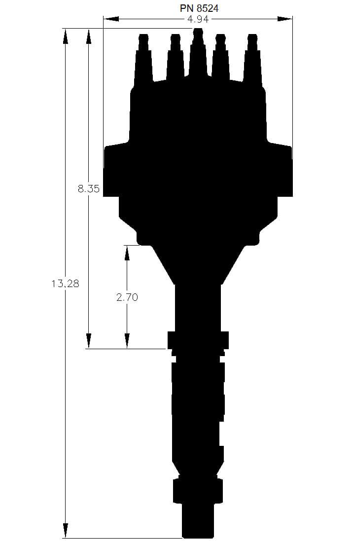 MSD Pro-Billet Ready-To-Run Distributor MSD8524