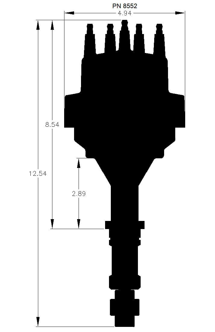 MSD Pro-Billet Ready-To-Run Distributor MSD8552