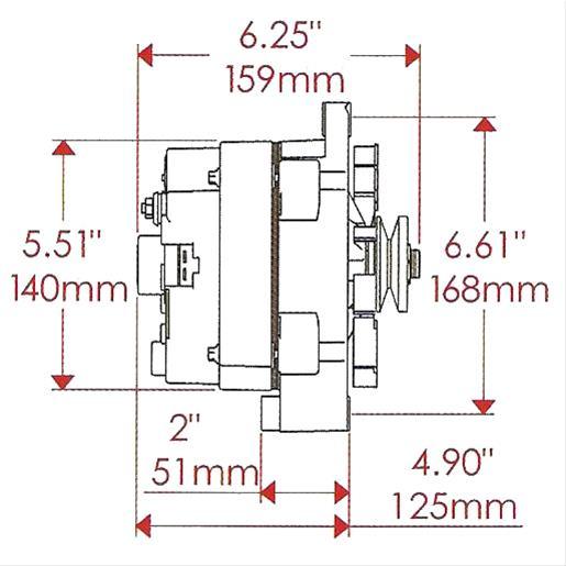 Powermaster Powermaster Street Alternator PM17294