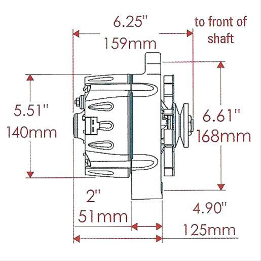 Powermaster Chrome Smooth Look Alternator PM17297