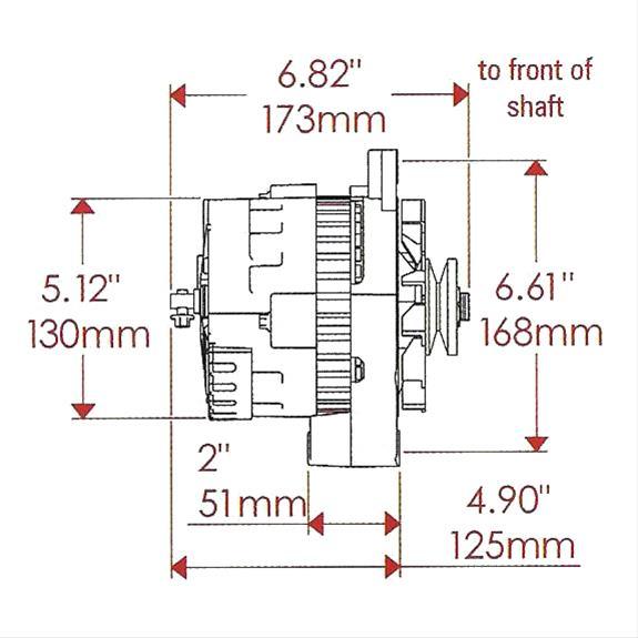 Powermaster Powermaster Street Alternator PM178021