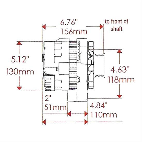 Powermaster Powermaster Street Alternator PM274611