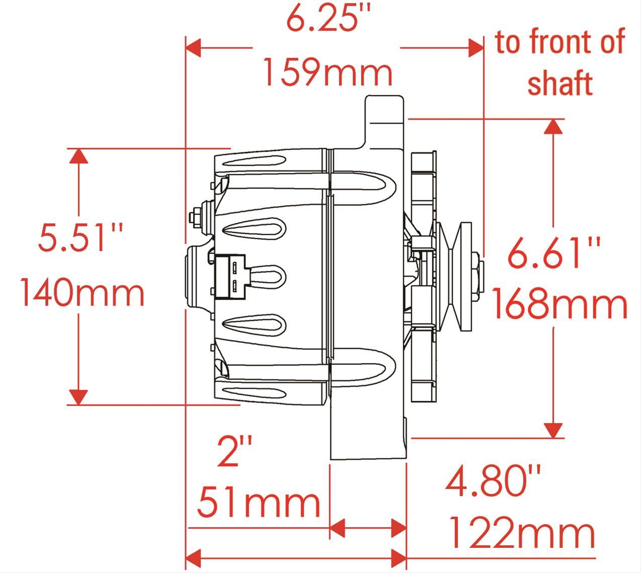 Powermaster Natural GM 12si Original Look Alternator PM7294