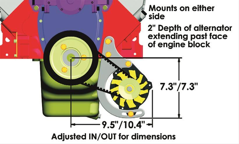 Powermaster Drag Racing Alternator Kit PM8-898