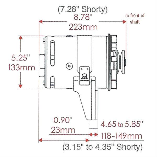 Powermaster Black PowerGEN Alternator PM82021