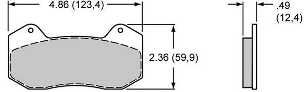 Wilwood Smart Pad Brake Set with BP-10 Compound WB150-10006K