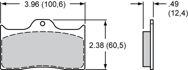 Wilwood PolyMatrix Brake Pad Set with B Compound WB15B-3991K