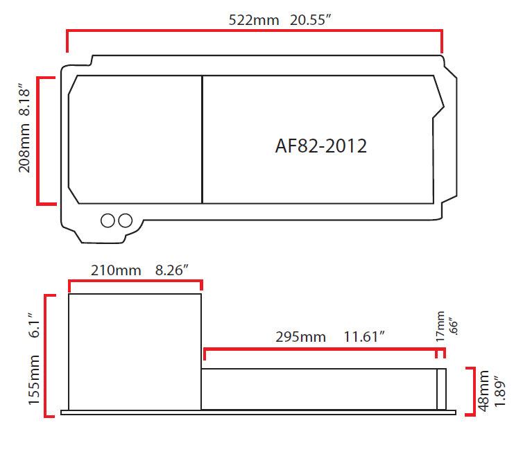 Aeroflow Fabricated LS Rear Sump Conversion Oil Pan AF82-2012