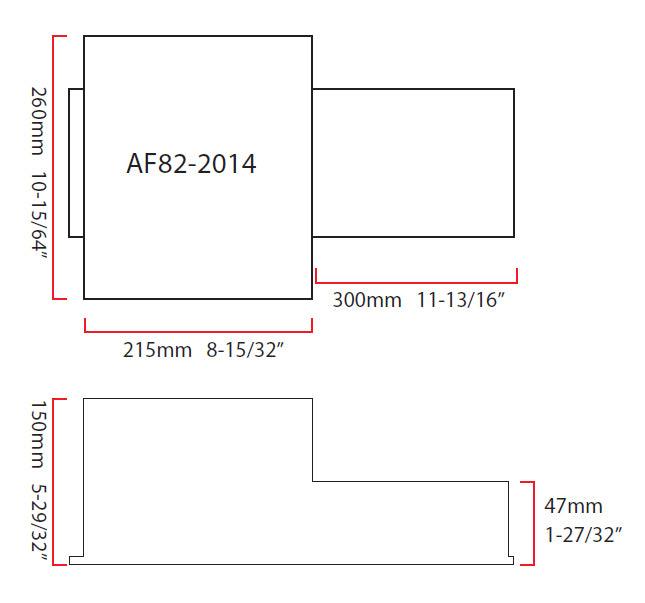 Aeroflow Fabricated LS Rear Sump Conversion Oil Pan AF82-2014