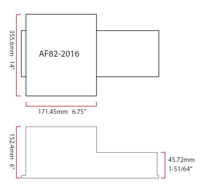 Aeroflow Fabricated LS Front Sump Conversion Oil Pan AF82-2016