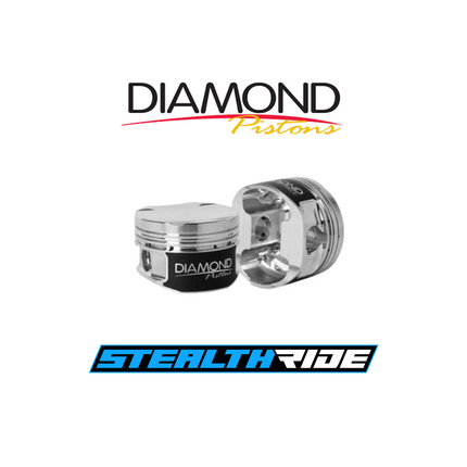 Diamond Pistons Diamond Racing Forged Rebel Series Pistons Supra 2JZGTE 2JZ-GTE 2JZ-GE 86mm STD -6.5cc 9.5:1 DIA 37103-6 SR