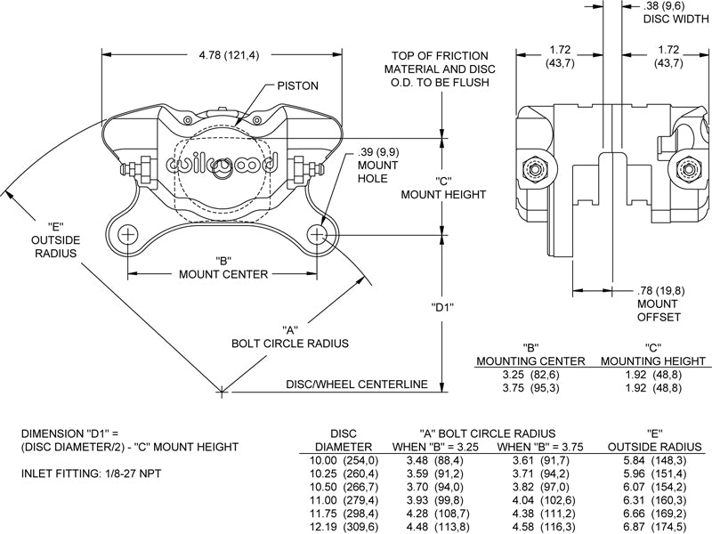 Wilwood DynaPro dual piston caliper (889545000740)