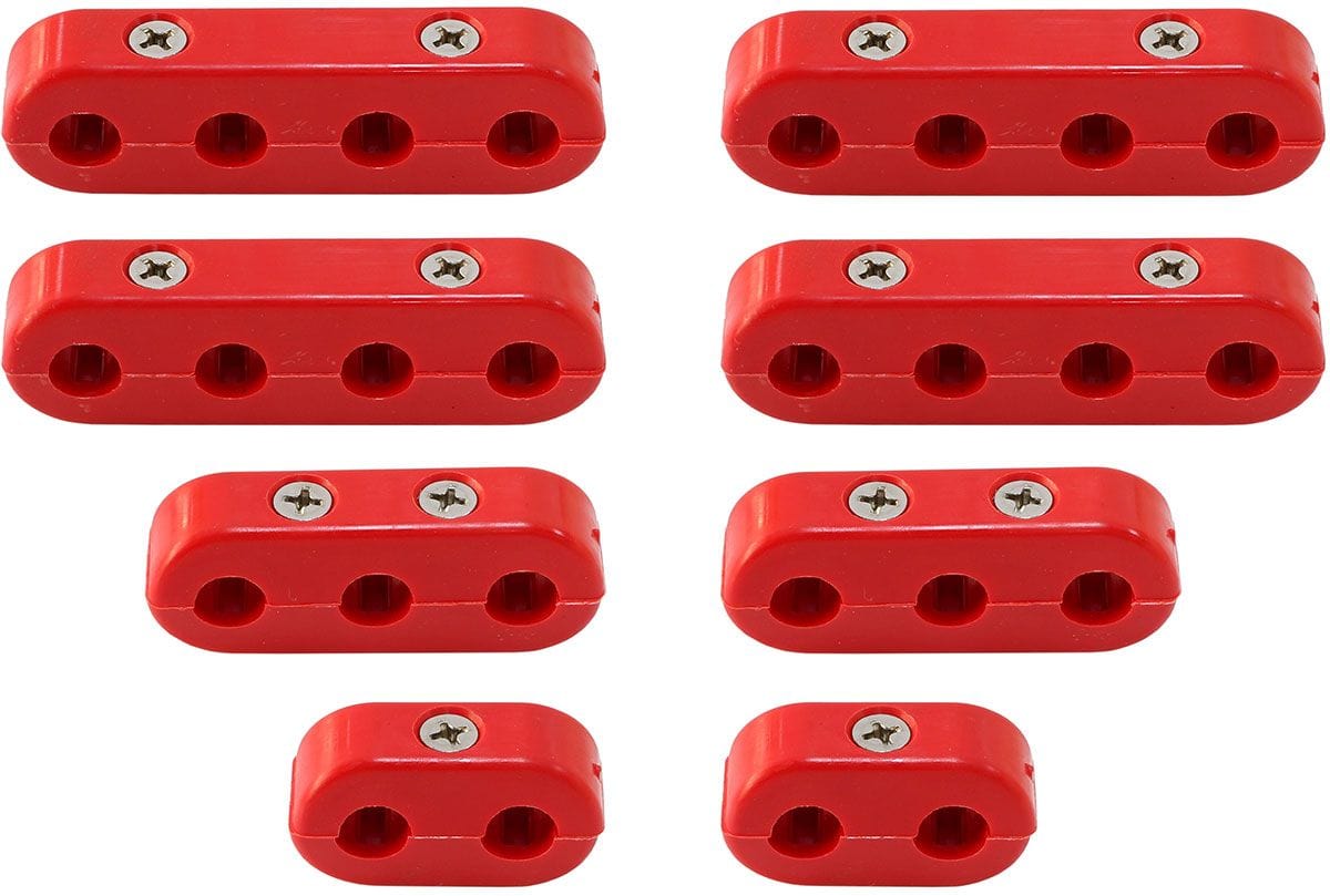 EL Suit 10.5-11mm Leads Eagle Leads Universal Performance Separator Set Ideal for V8's - Red ELESK-474R SR