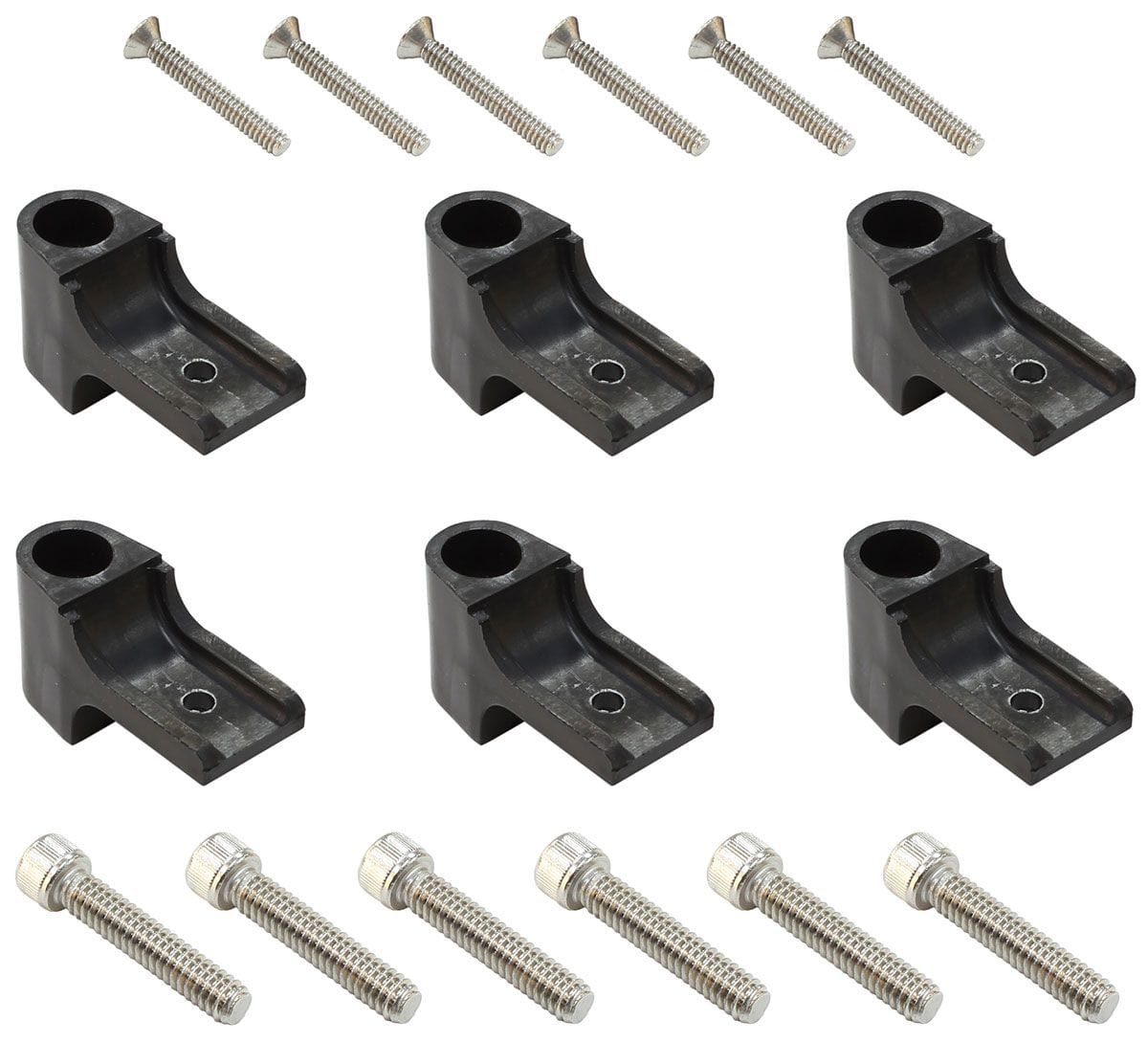 EL Use With SK-471, SK-472, SK-473 & SK-474 Separators (6-Piece) Eagle Leads Horizontal Separator Fitting Kit - Black ELESFK-1BK SR