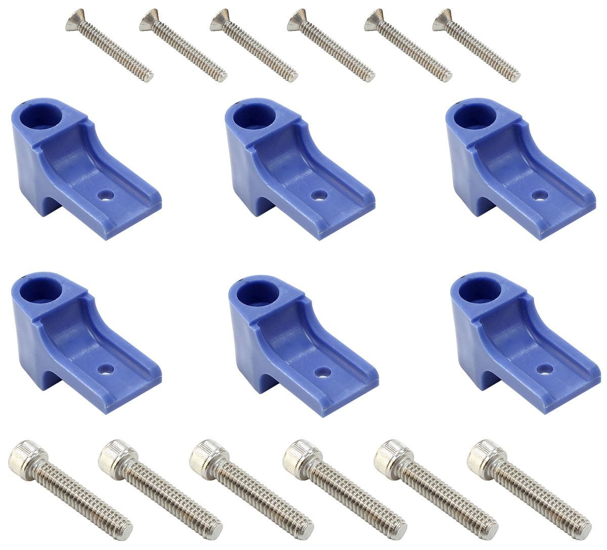 EL Use With SK-471, SK-472, SK-473 & SK-474 Separators (6-Piece) Eagle Leads Horizontal Separator Fitting Kit - Blue ELESFK-1BL SR