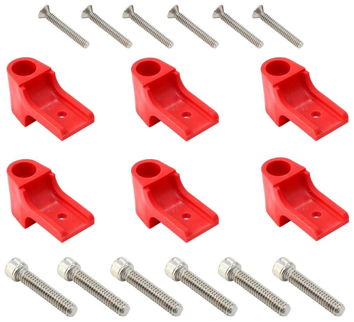 EL Use With SK-471, SK-472, SK-473 & SK-474 Separators (6-Piece) Eagle Leads Horizontal Separator Fitting Kit - Red ELESFK-1R SR