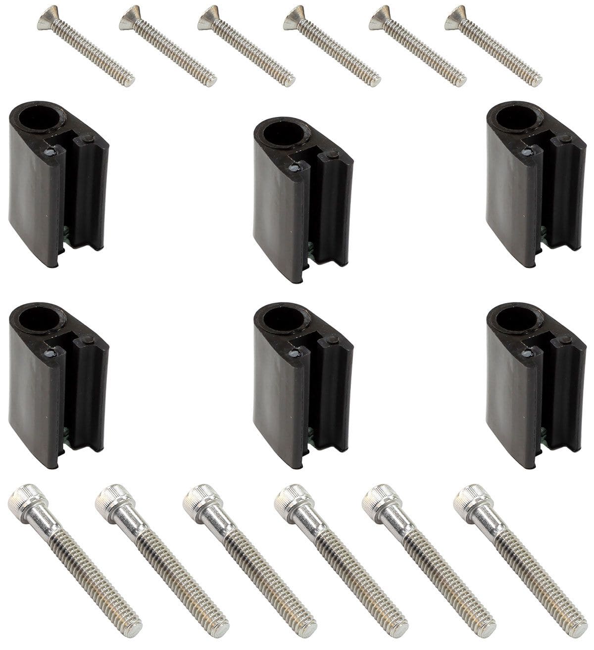 EL Use With SK-471, SK-472, SK-473 & SK-474 Separators (6-Piece) Eagle Leads Vertical Separator Fitting Kit - Black ELESFK-3BK SR