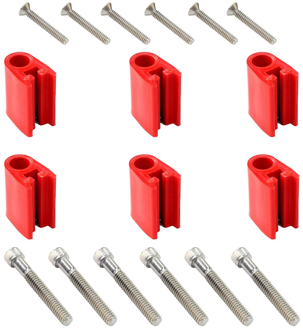EL Use With SK-471, SK-472, SK-473 & SK-474 Separators (6-Piece) Eagle Leads Vertical Separator Fitting Kit - Red ELESFK-3R SR