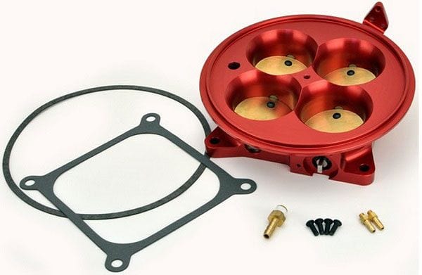 FAST Anodized Red 4500 Style, 2000 CFM, With TPS & IAC FAST Billet 4BBL Throttle Body FAST307604 SR