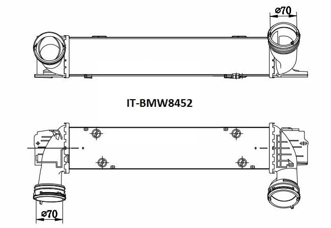 Fenix Cooling Intercooler BMW 135i E87 / 335i E90 / Z4 E89 2006-2016 SR