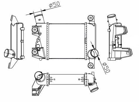 Fenix Cooling Intercooler Nissan Navara D22 1997-2004 SR