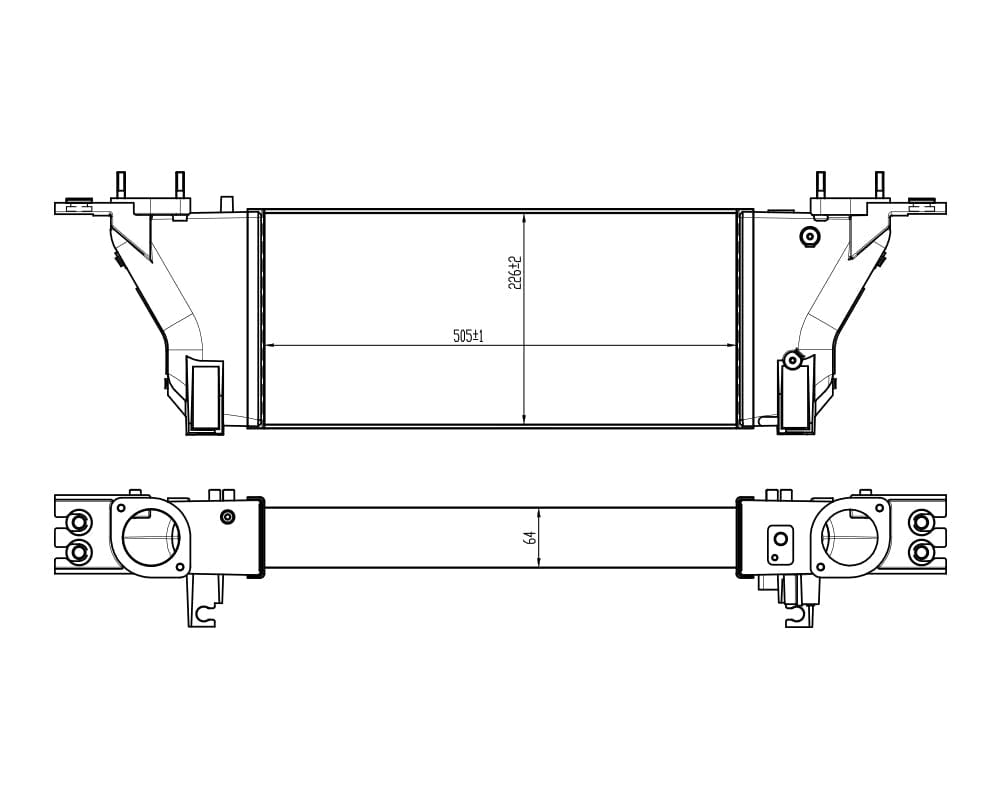Fenix Cooling Intercooler Nissan Navara D40 & Pathfinder R51 3.0L V6 Diesel 2010-2014 SR