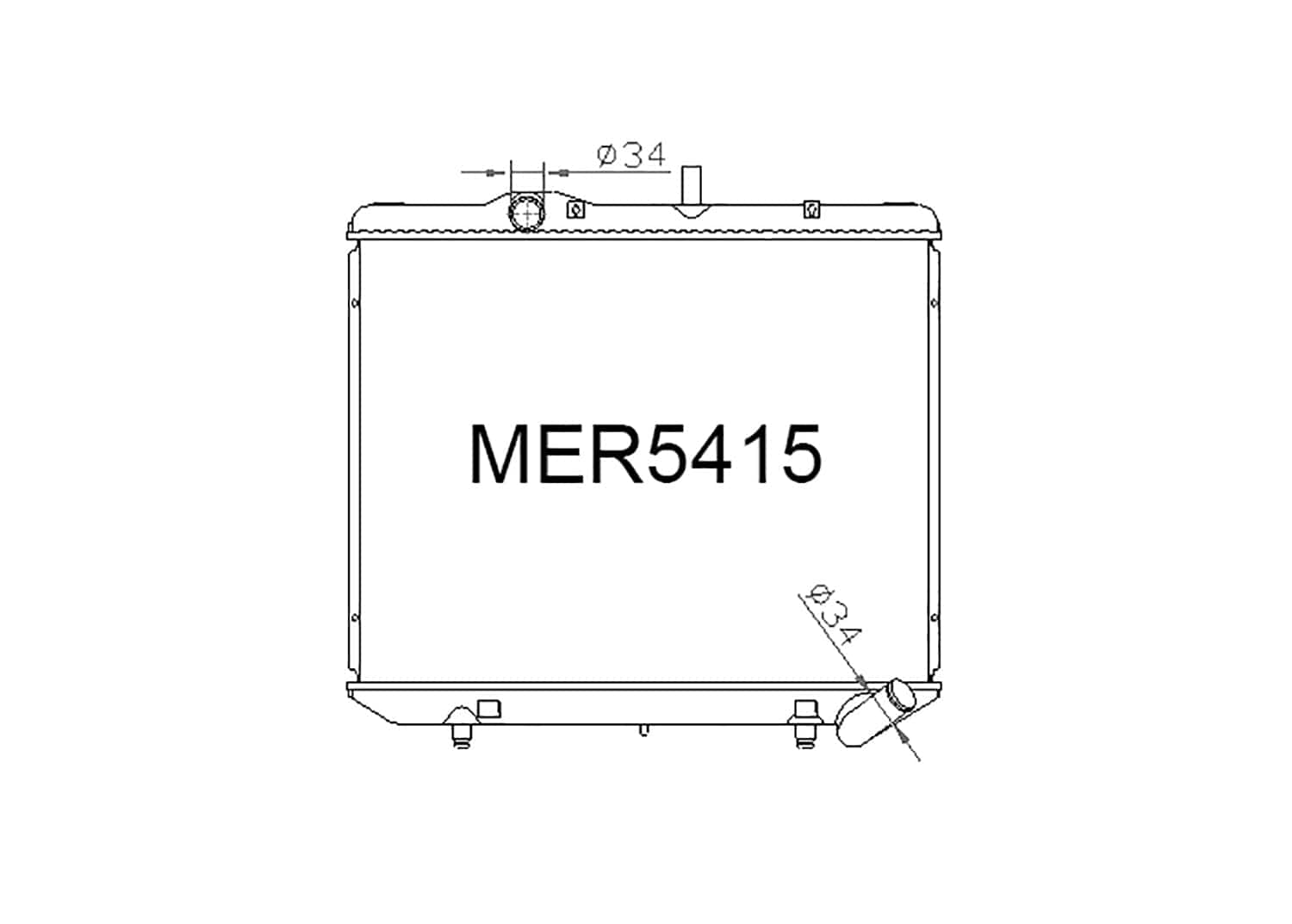 Fenix Cooling Mercedes MB100 / MB140 2.3L Petrol 1999-2003 SR