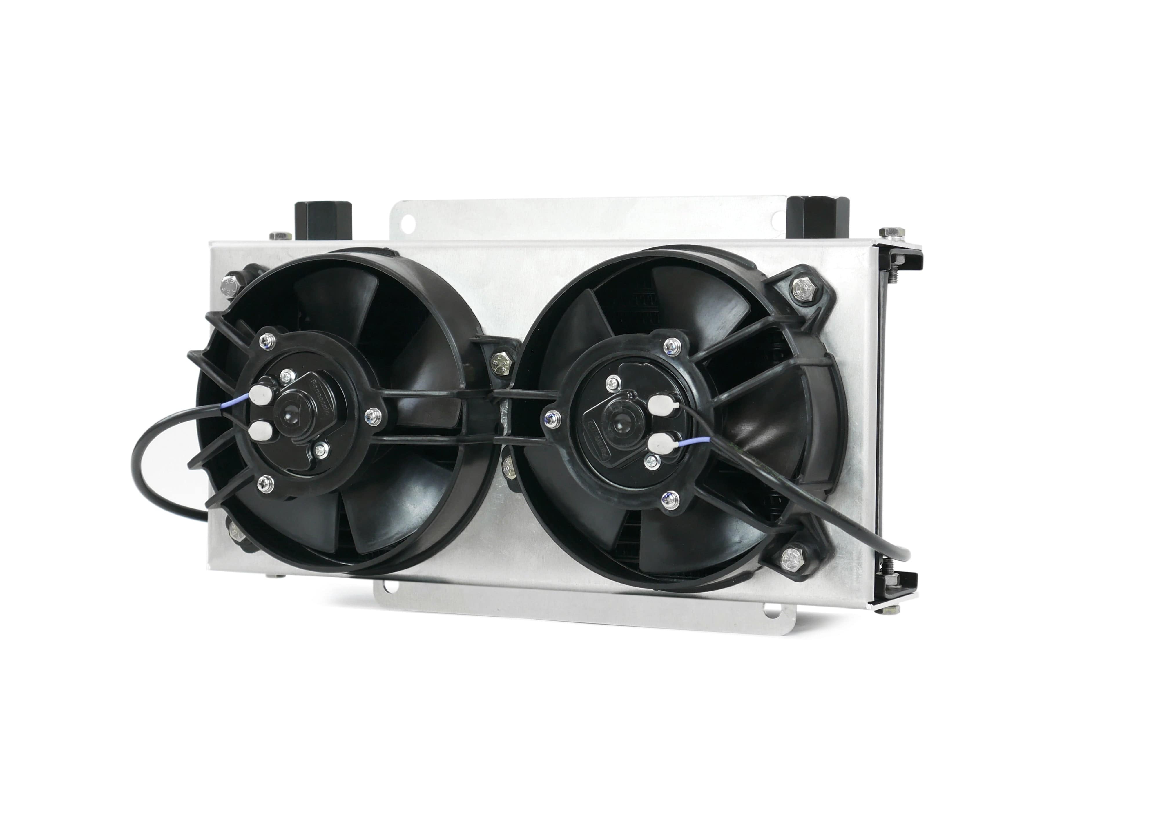 Fenix Cooling Oil Cooler Universal Oil Cooler with Fan Shroud Kit - 19 Row SR