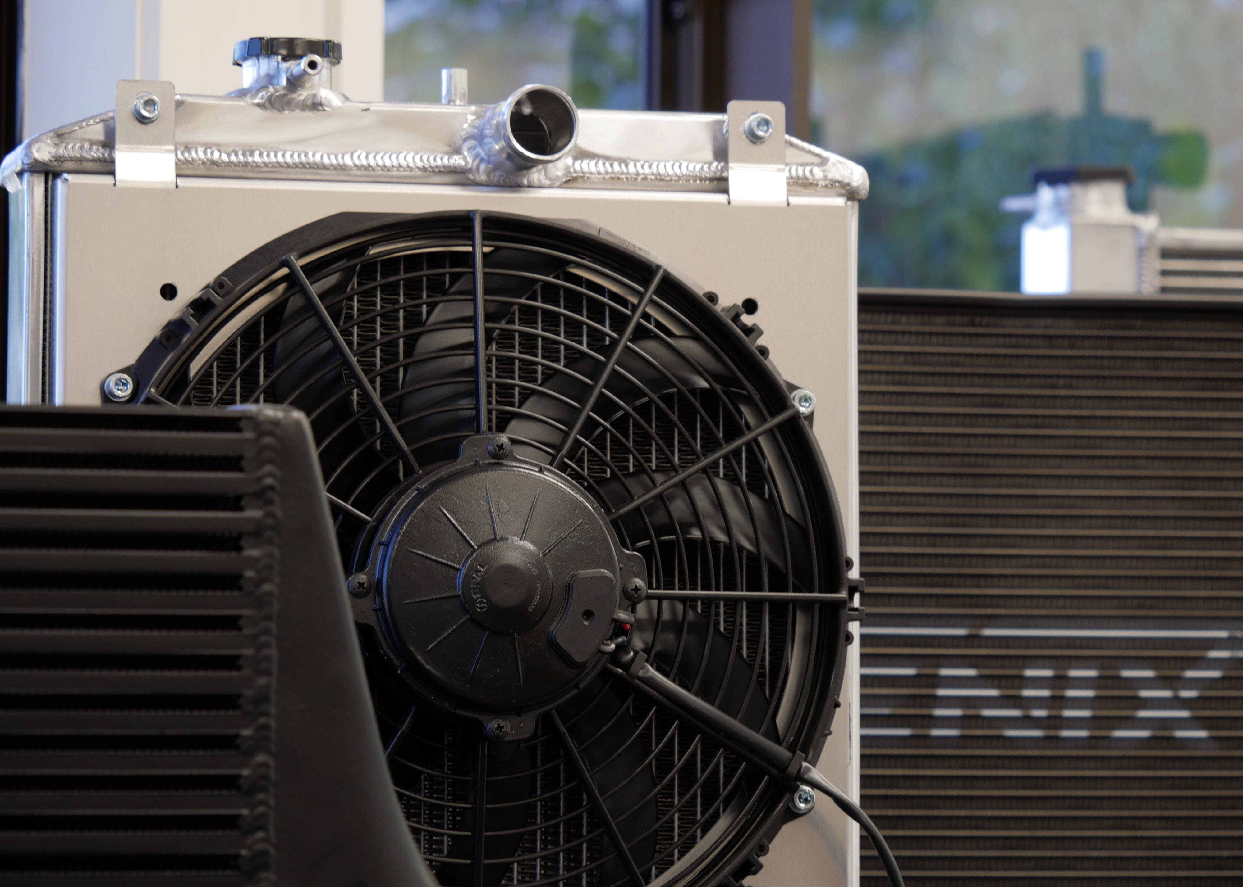 Fenix Cooling Performance Fans & Shrouds Black / SPAL 12" 1328CFM Honda Civic EJ/EK/EM VTEC & NON-VTEC Fan Shroud Kit SR