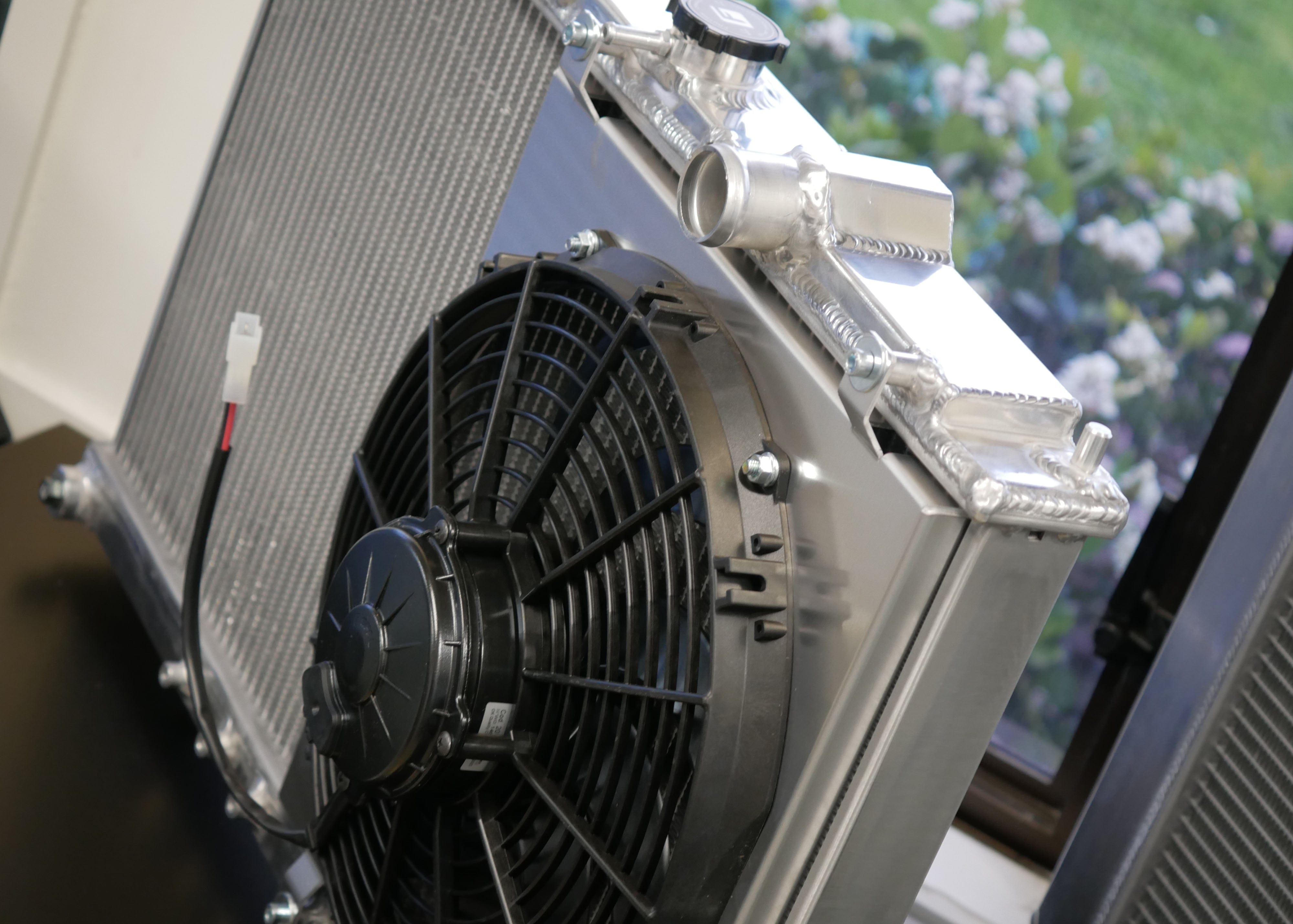 Fenix Cooling Performance Fans & Shrouds Black [Special Order] Mitsubishi Galant VR-4 4G63 Fan Shroud Kit [Half-Size] SR